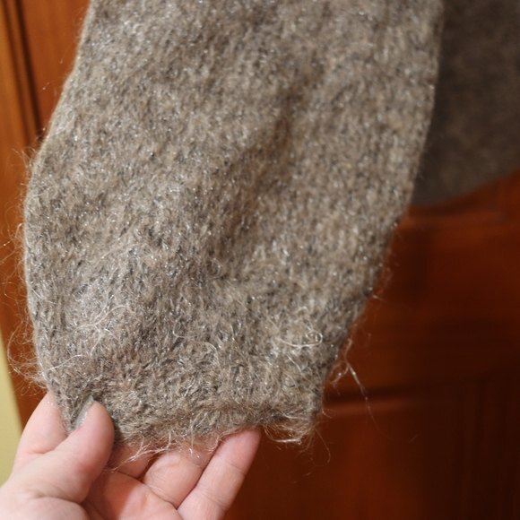 Philosophy Di Alberta Ferretti Jewel Button Balloon Sleeve Wool Cardigan L XL - Picture 6 of 8